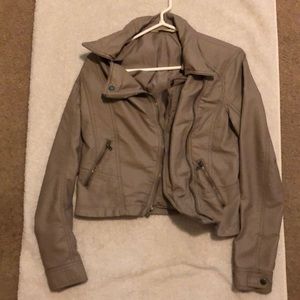 Faux leather jacket